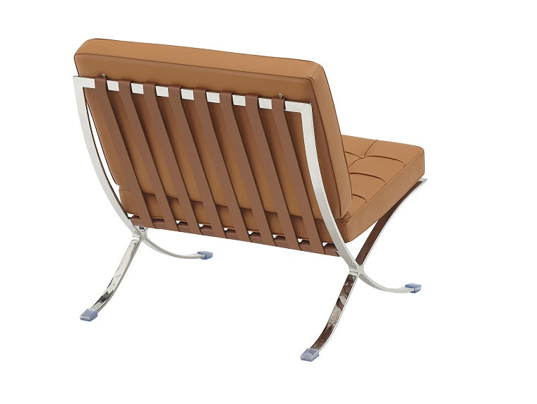 Fauteuil semi-cuir Barna