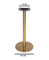 Base de mesa acero inoxidable oro 45 - 50 - 60 cm