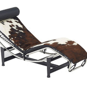 Chaise Longue piel marrón pony