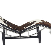 Chaise Longue piel marrón pony