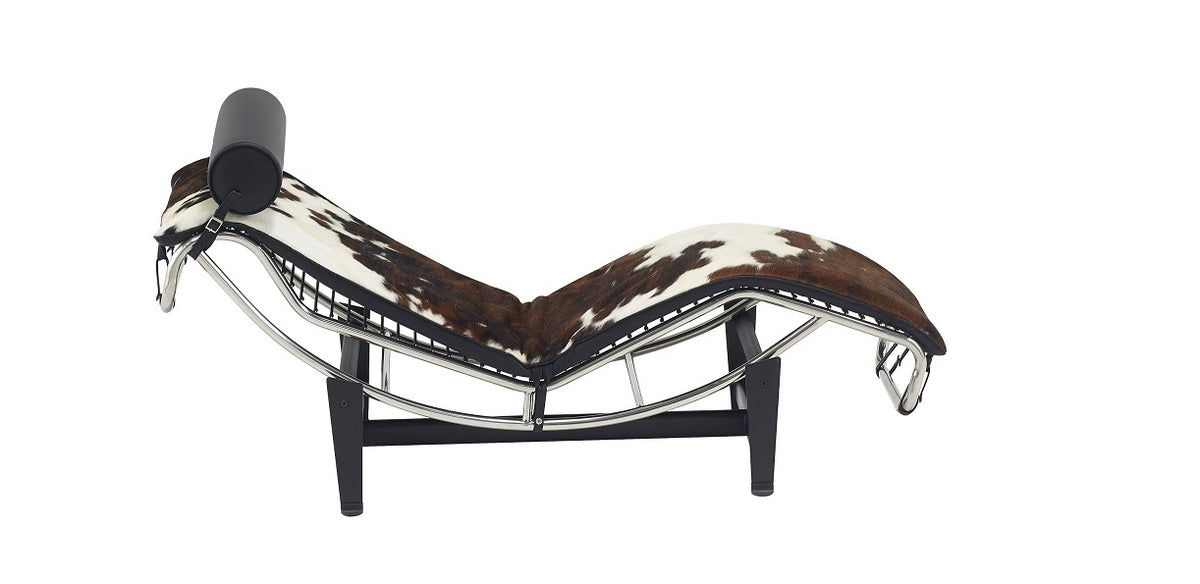 Chaise Longue piel marrón pony