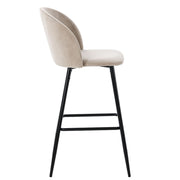 Tabouret de bar en velours Atrio