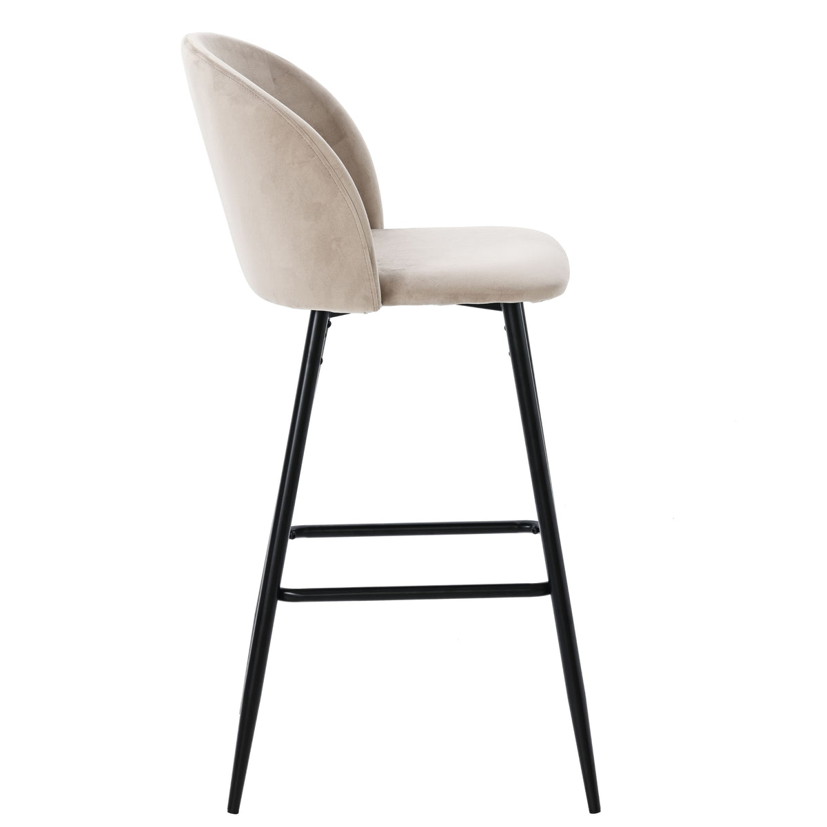 Tabouret de bar en velours Atrio