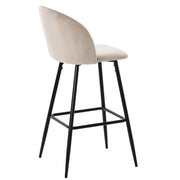 Tabouret de bar en velours Atrio