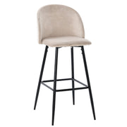 Tabouret de bar en velours Atrio