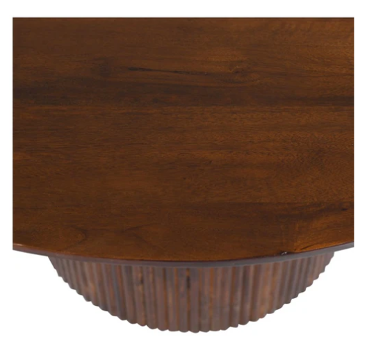 Mesa de comedor redonda de madera de mango Zally