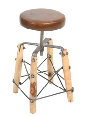 Taburete bajo vintage Sapeli