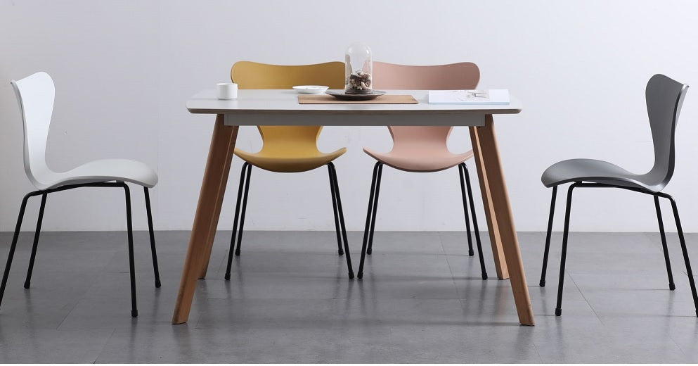 Silla de comedor acero y polipropileno Roxy