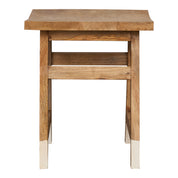 Taburete Bajo de madera vintage Balu