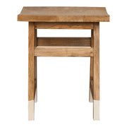 Taburete Bajo de madera vintage Balu