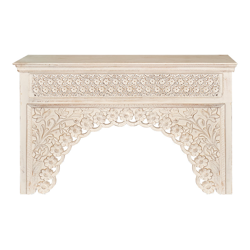 Consola aparador de madera de mango blanco Blanche