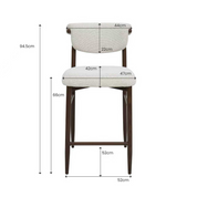 Taburete de cocina  65 cm Lagos Nogal