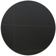 Mesa de comedor piedra sinterizada Tulip negra