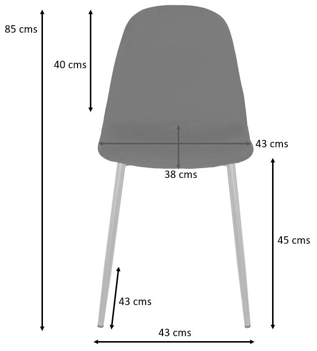 Silla de comedor acero negro tejido Neka