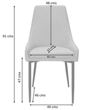 Silla de comedor acero negro tejido Diram