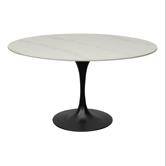 Mesa de comedor piedra sinterizada Tulip negra