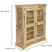Armario de madera de mango Corina
