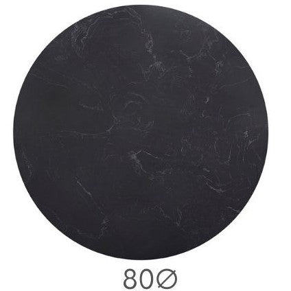 Mesa tulip oro mármol blanco