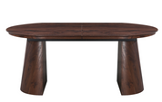 Mesa de comedor ovalada extensible 180-240 nogal Nall