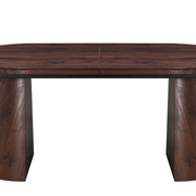 Mesa de comedor ovalada extensible 180-240 nogal Nall