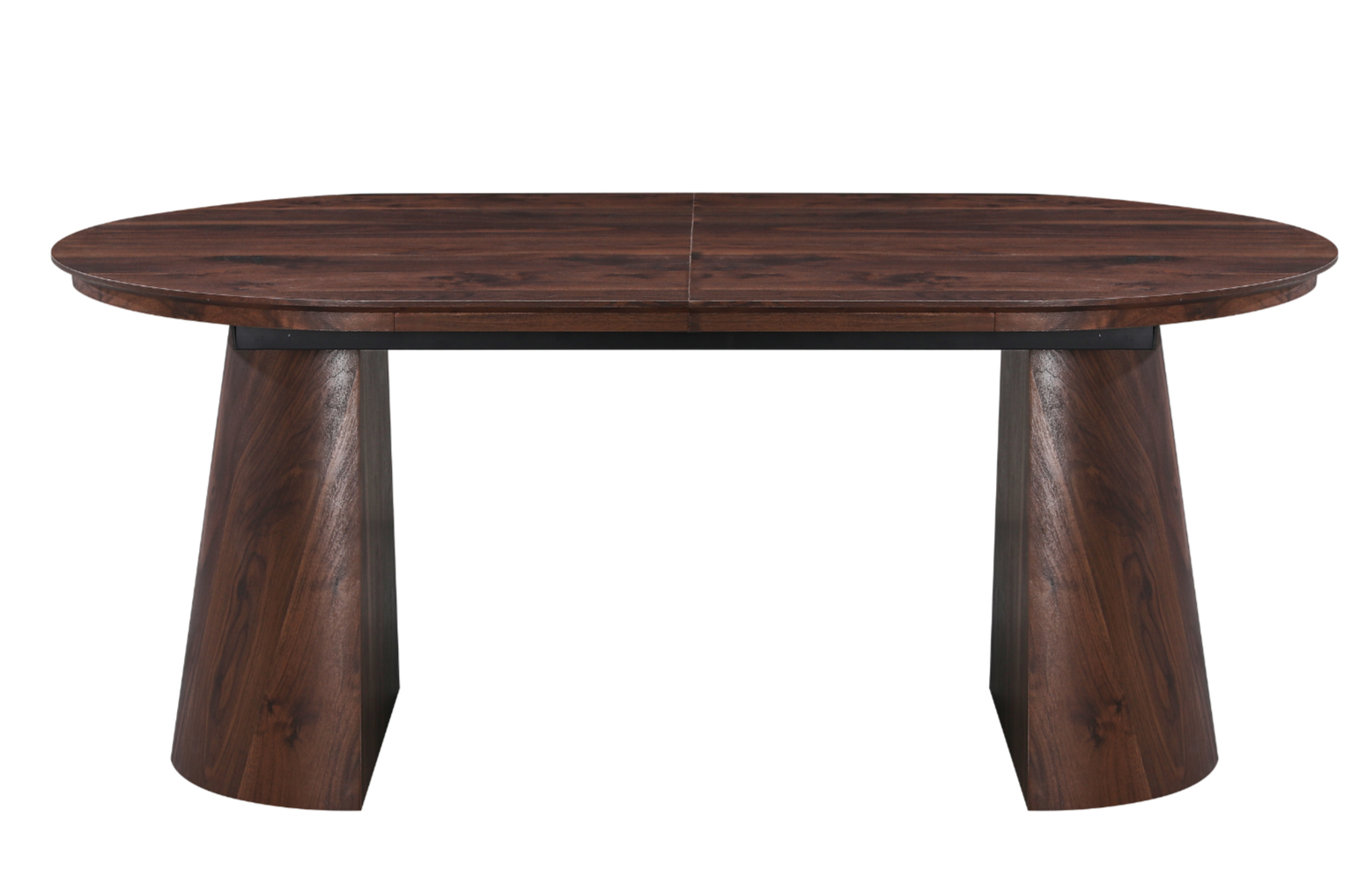 Mesa de comedor ovalada extensible 180-240 nogal Nall