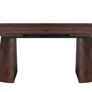 Mesa de comedor ovalada extensible 180-240 nogal Nall