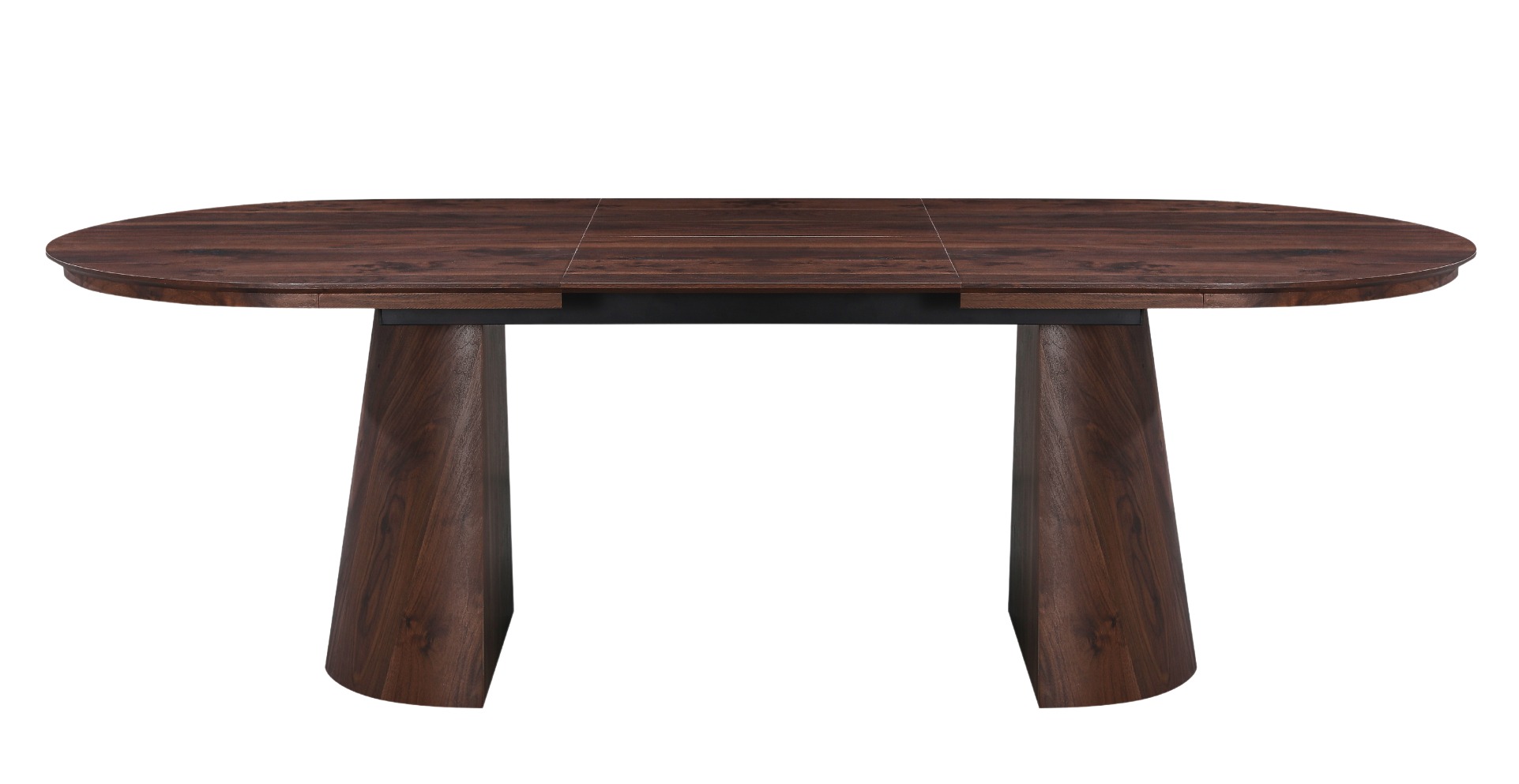 Mesa de comedor ovalada extensible 180-240 nogal Nall