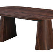 Mesa de comedor ovalada extensible 180-240 nogal Nall