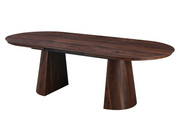 Mesa de comedor ovalada extensible 180-240 nogal Nall