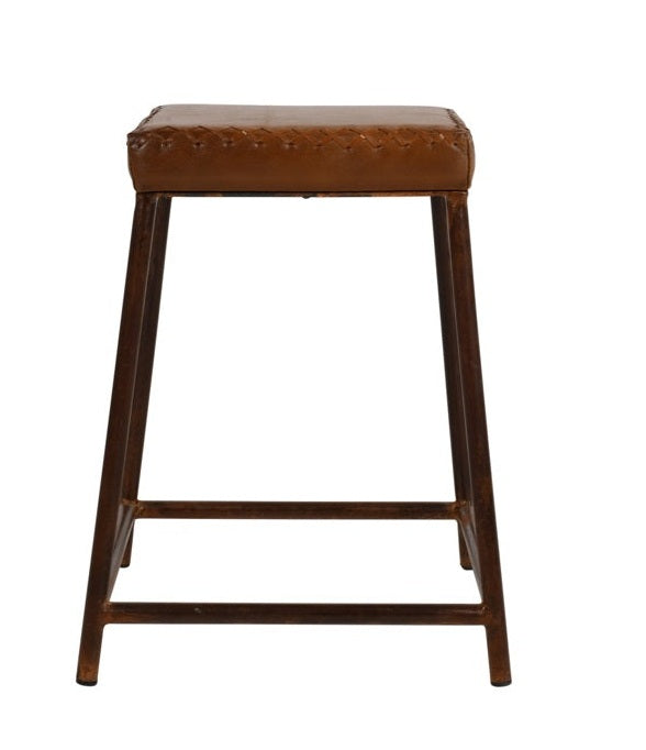 Taburete bajo acero vintage Tell