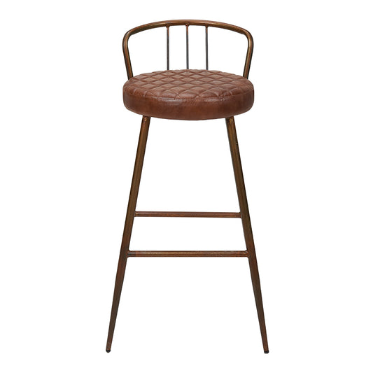 Taburete de bar vintage cuero 75cms Menfis