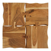 Mesa de centro de madera de mango Greg cuadrada