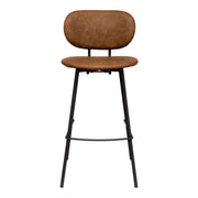 Taburete de bar vintage cuero ecológico 75 Elsa
