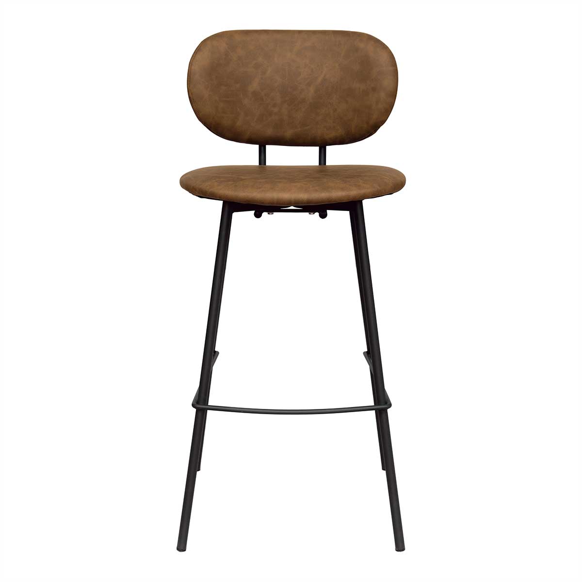 Taburete de bar vintage cuero ecológico 75 Elsa