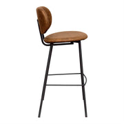 Taburete de bar vintage cuero ecológico 75 Elsa