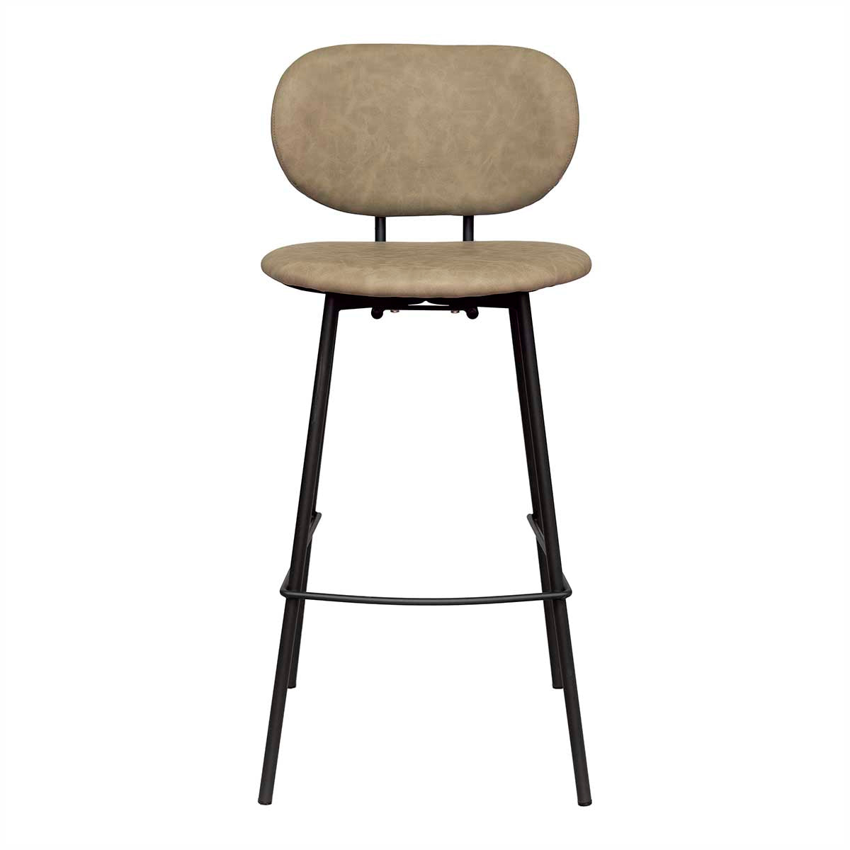 Taburete de bar vintage cuero ecológico 75 Elsa
