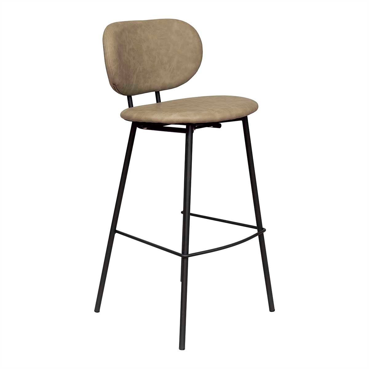 Taburete de bar vintage cuero ecológico 75 Elsa