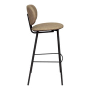 Taburete de bar vintage cuero ecológico 75 Elsa