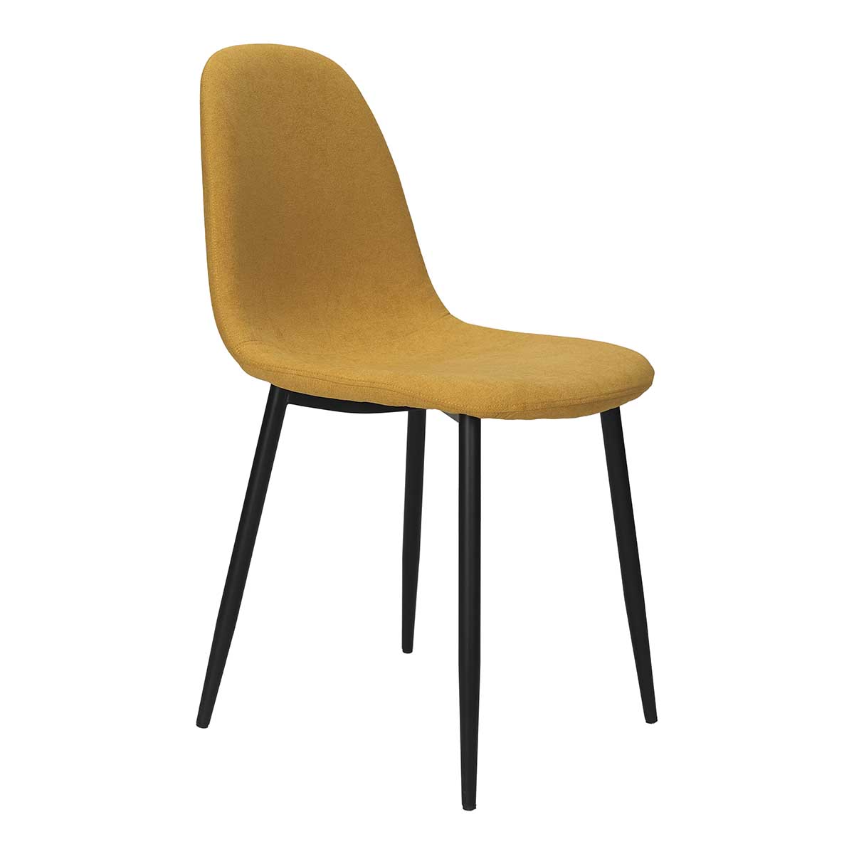 Silla de comedor acero negro tejido Neka