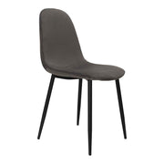 Silla de comedor acero negro terciopelo  Neka