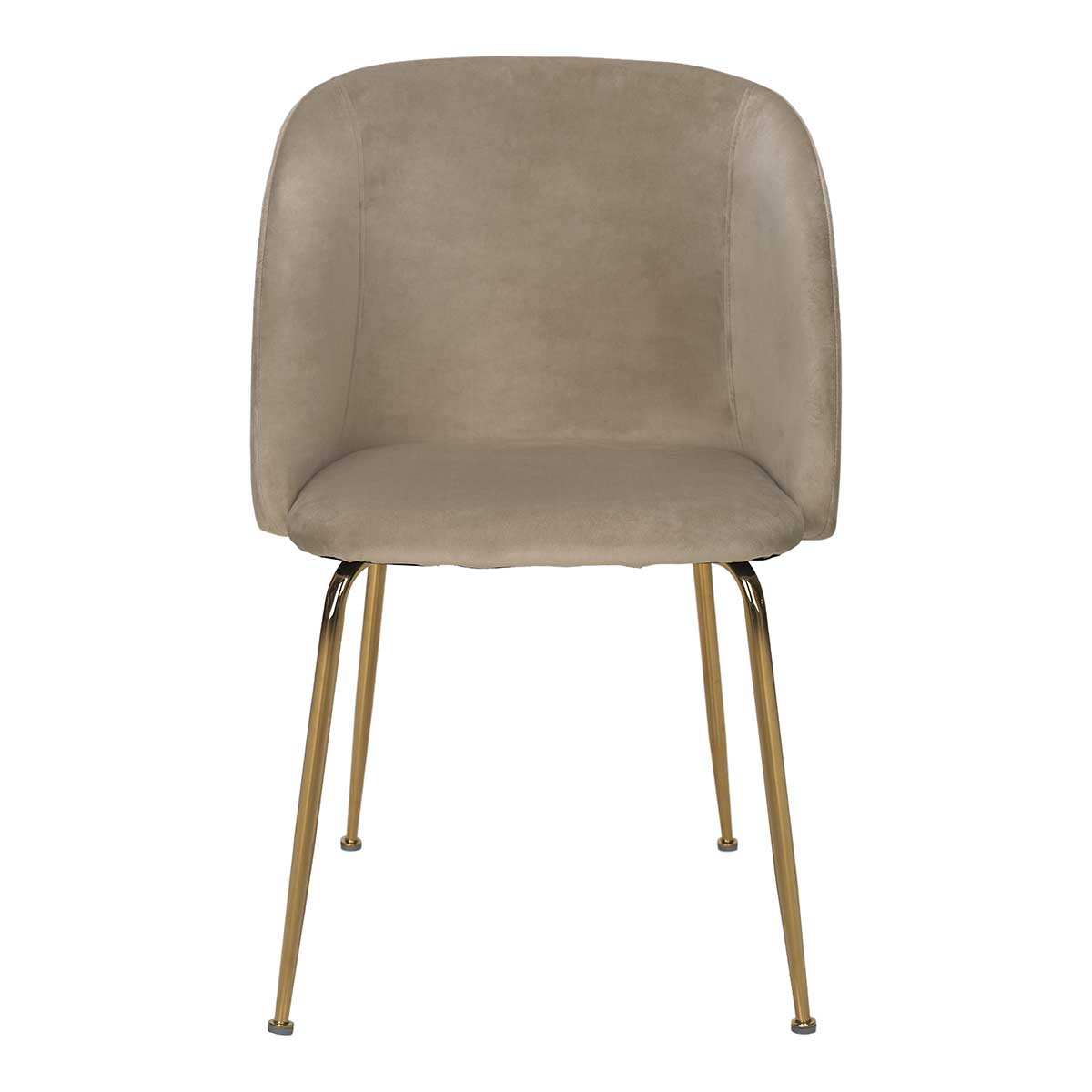 Silla de comedor con brazos acero dorado terciopelo Bolero