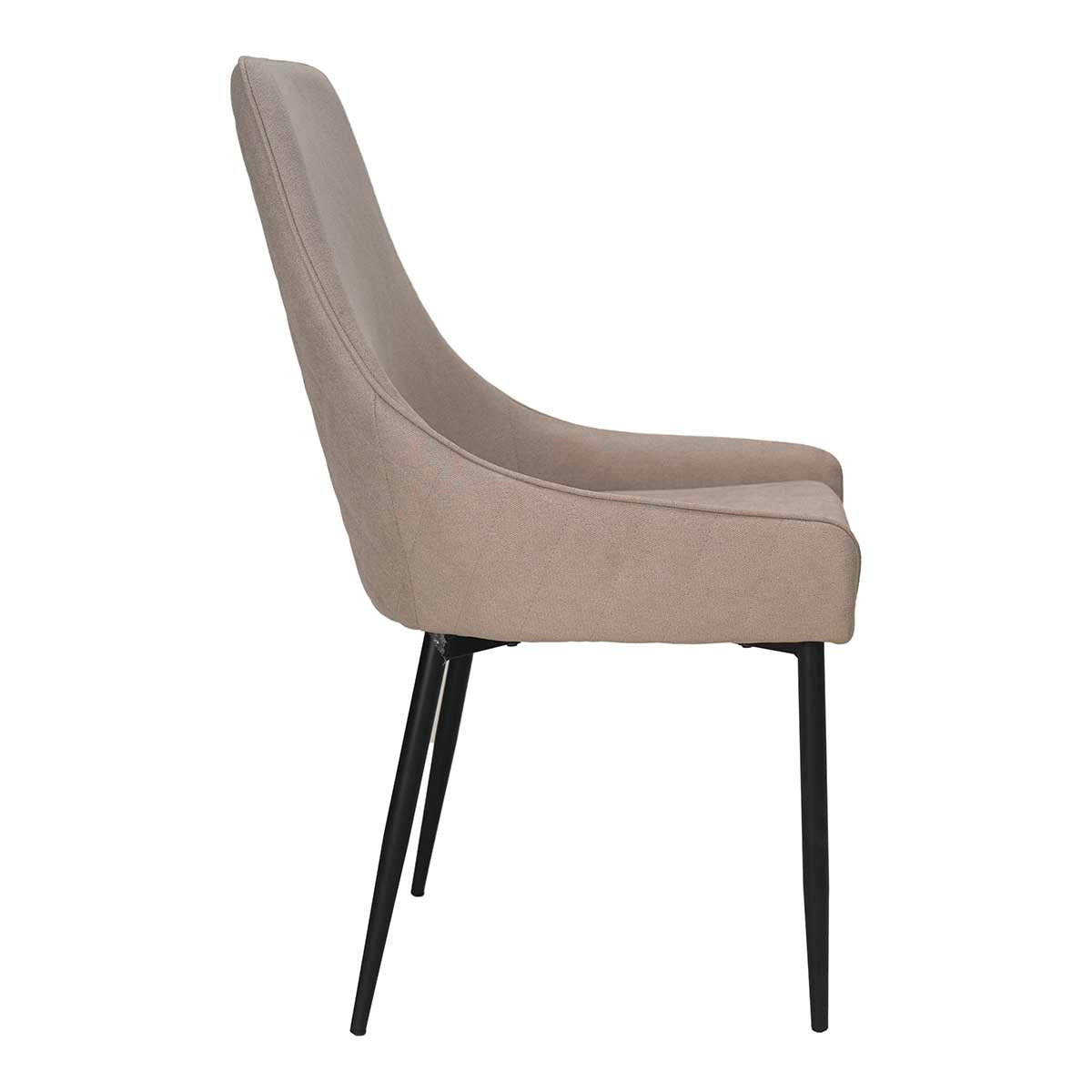 Silla de comedor acero negro tejido Diram