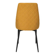 Silla de comedor acero negro tejido Diram