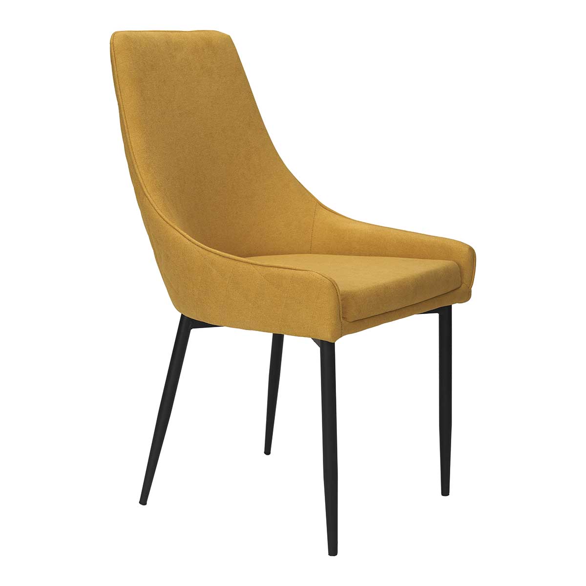 Silla de comedor acero negro tejido Diram