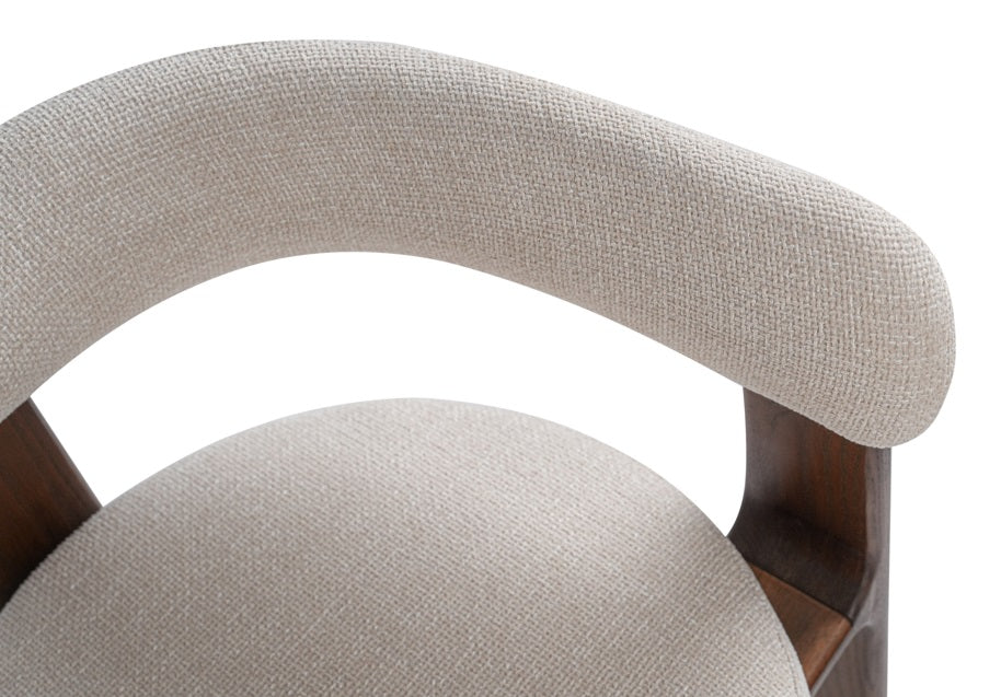 Silla de comedor con apoyabrazos madera fresno Mollang