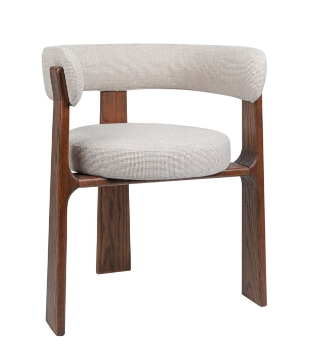 Silla de comedor con apoyabrazos madera fresno Mollang