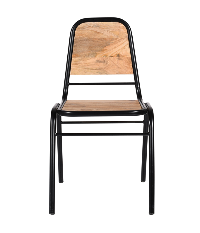 Silla de comedor industrial madera mango Bali