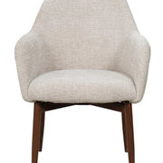Sillón de comedor nórdico reposabrazos Tuila beige