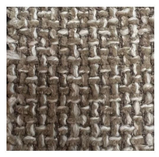 Silla de comedor nórdica acero nogal Leisa beige