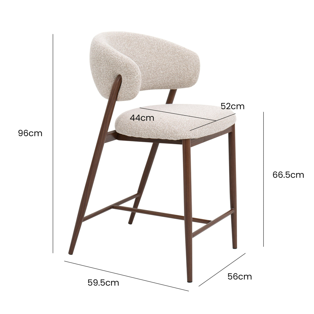 Taburete de bar Niu Nordic H65